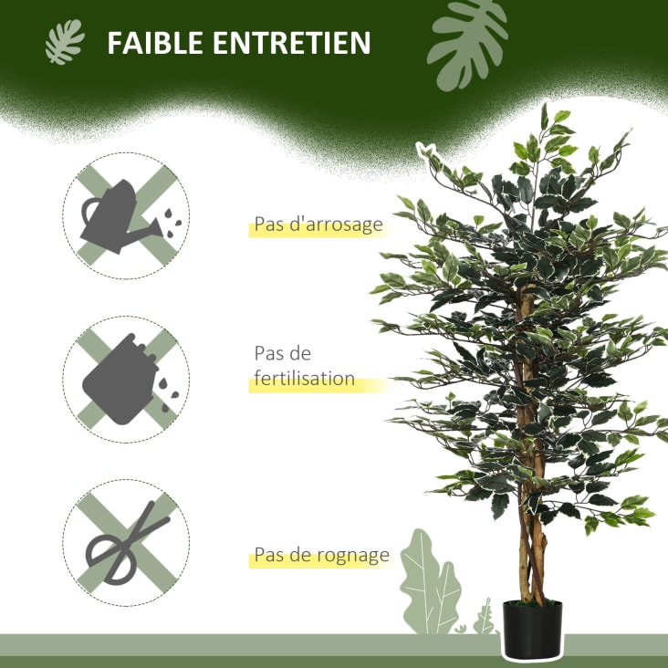 Plante artificielle ficus banian H.1,3 m lichen pot inclus cropped-6