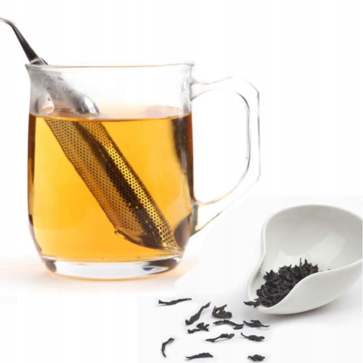 Filtre à thé en inox et silicone vert