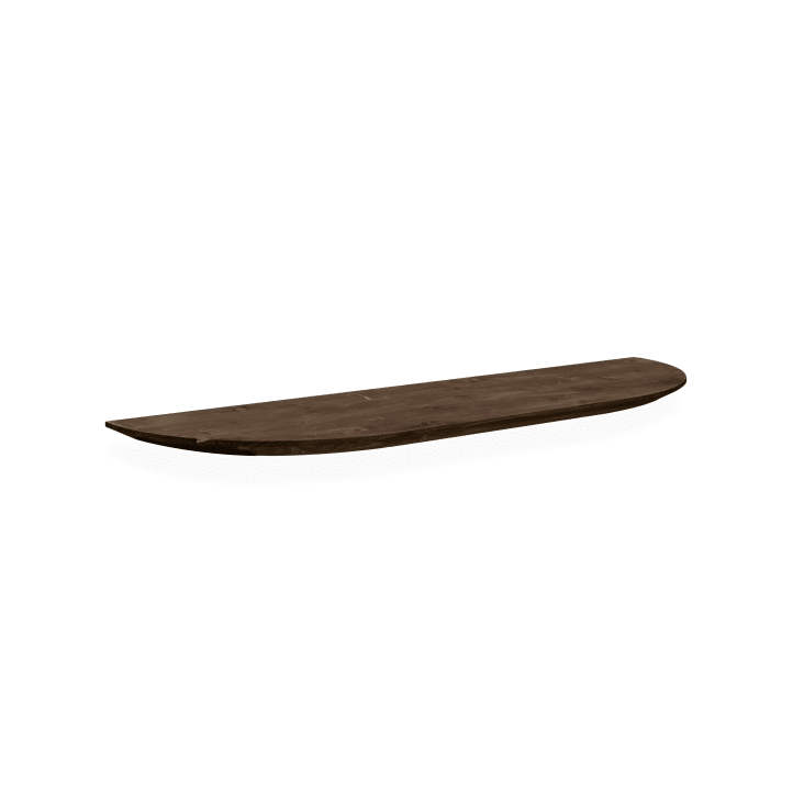 Étagère arrondie en bois de sapin flottant marron 100x3,2cm-Bloom