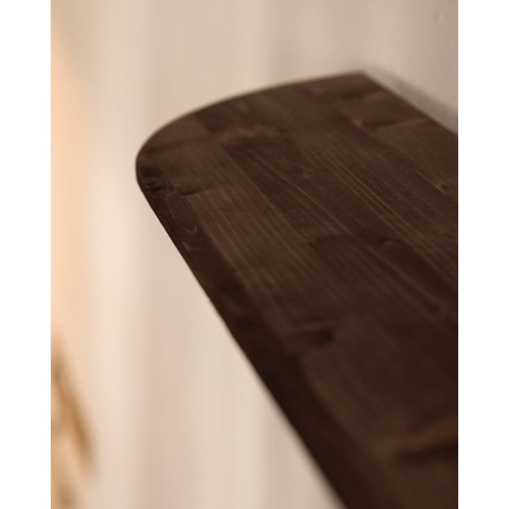 Étagère arrondie en bois de sapin flottant marron 100x3,2cm-Bloom cropped-3