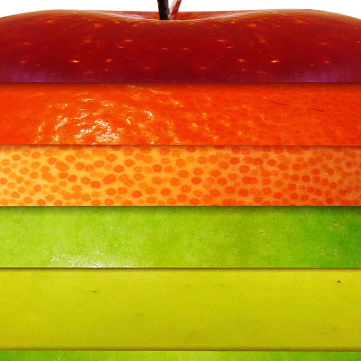Stampe artistiche di agrumi per la cucina, set di 3 - Limone, Arancia, Lime - Italia