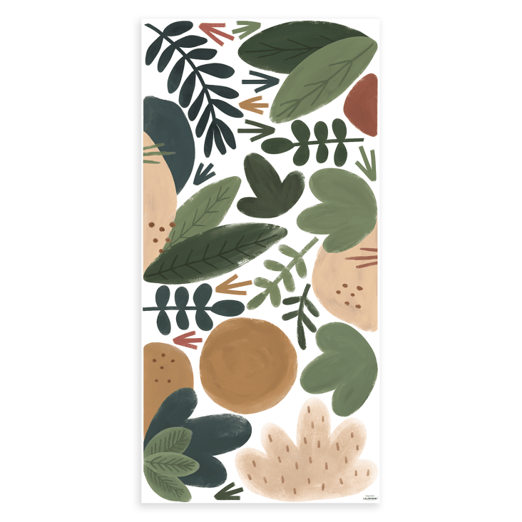 Stickers muraux les plantes en Vinyle mat Vert SUNNY