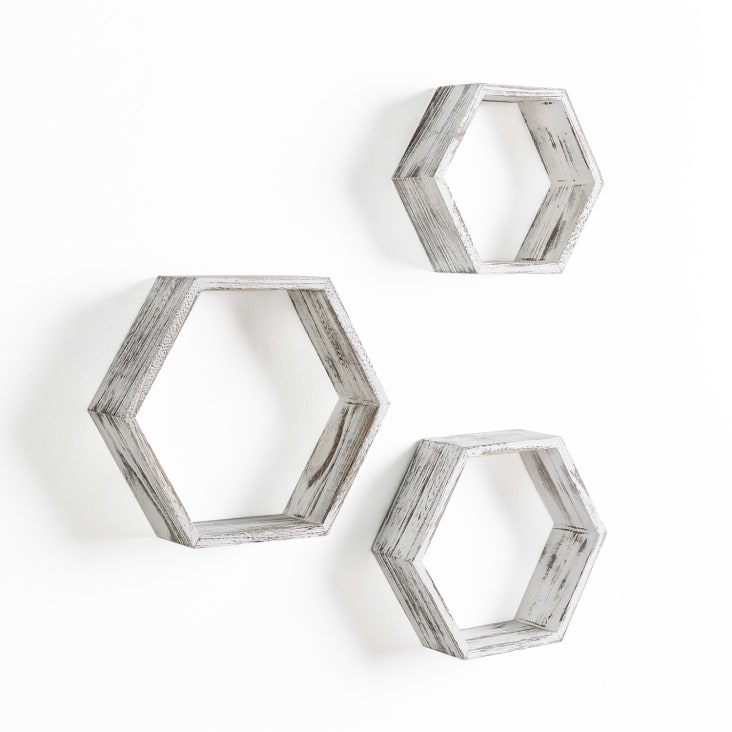Etageres Murales Hexagonales