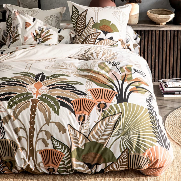 Draphousse 90x190x28 vert en coton Egyptien Maisons du Monde