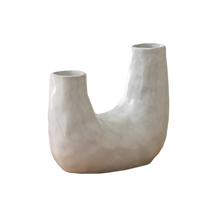 Vase en céramique U blanc-UDO