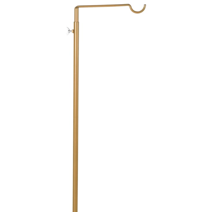 Crochet de table support lanterne en métal doré cropped-2