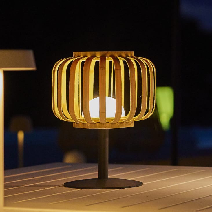 2x Dimmbare LED-Tischlampe Standy Mini Rock, Kabellos, Bis 8 Std. Laufzeit, IP44 – Für Innen & Außen