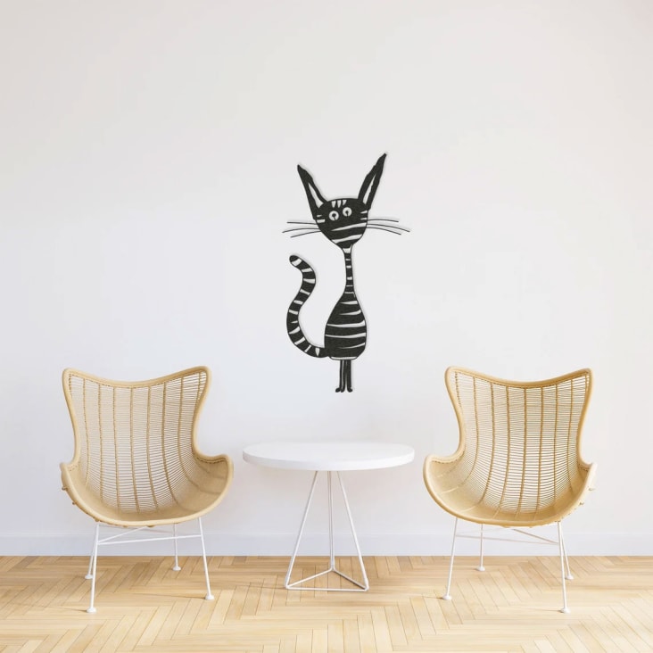 Sticker mural planche de 6 Chats design - MAISON - DÉCO - CADEAUX -  LOISIRS/LES 3 CHATS à la maison - Les 3 chats