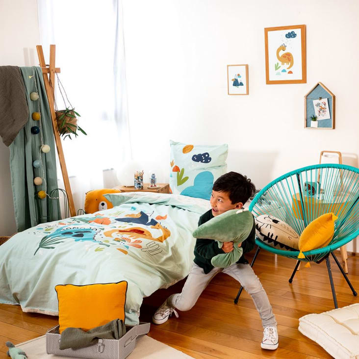 Taies D'Oreiller Enfant 40x60cm Coton 100% - Imprimé Marin - Lot De 2 - Douces Et Respirantes