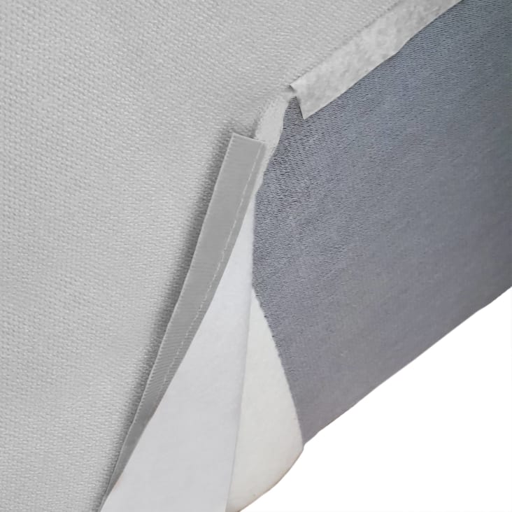 Canapé d'angle 3 places en tissu gris-Dflori cropped-6