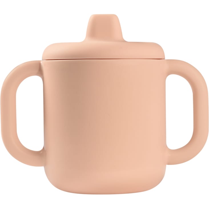 Tasse à bec en silicone pink (170 ml)-Apprentissage repas cropped-2