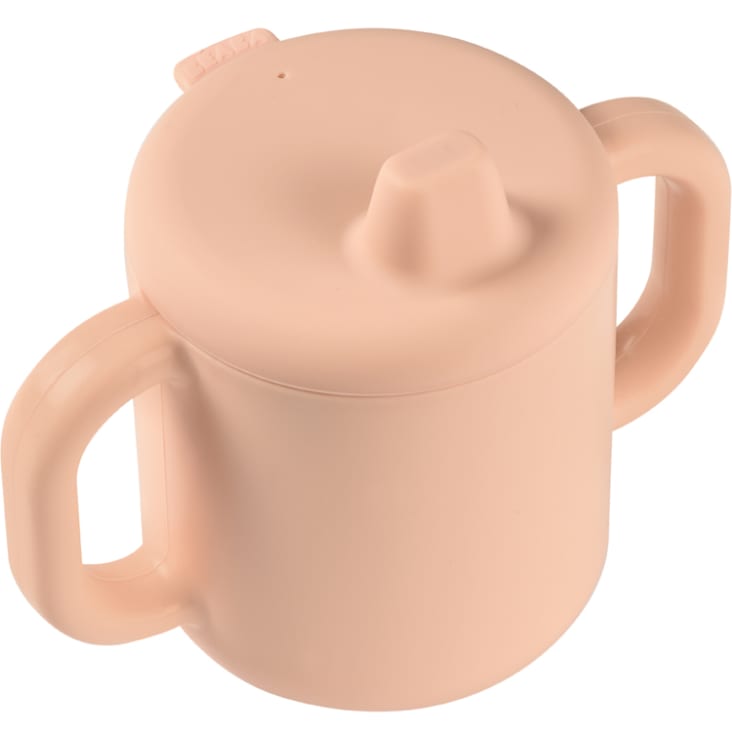Tasse à bec en silicone pink (170 ml)-Apprentissage repas cropped-3
