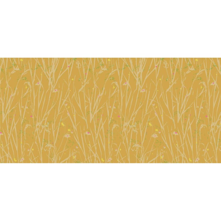 Papier peint panoramique herbes folles jaune 150x250cm cropped-2