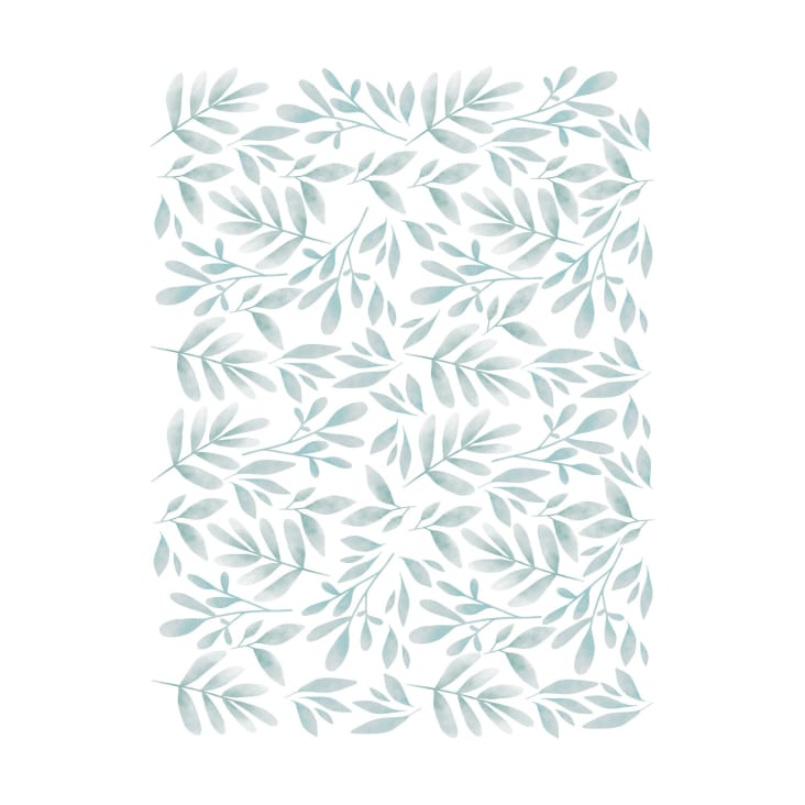 Autocollants Muraux Fleurs Boho Tanlaby - 10 Stickers Vinyle - 19x29 Cm - Déco Salon/Chambre