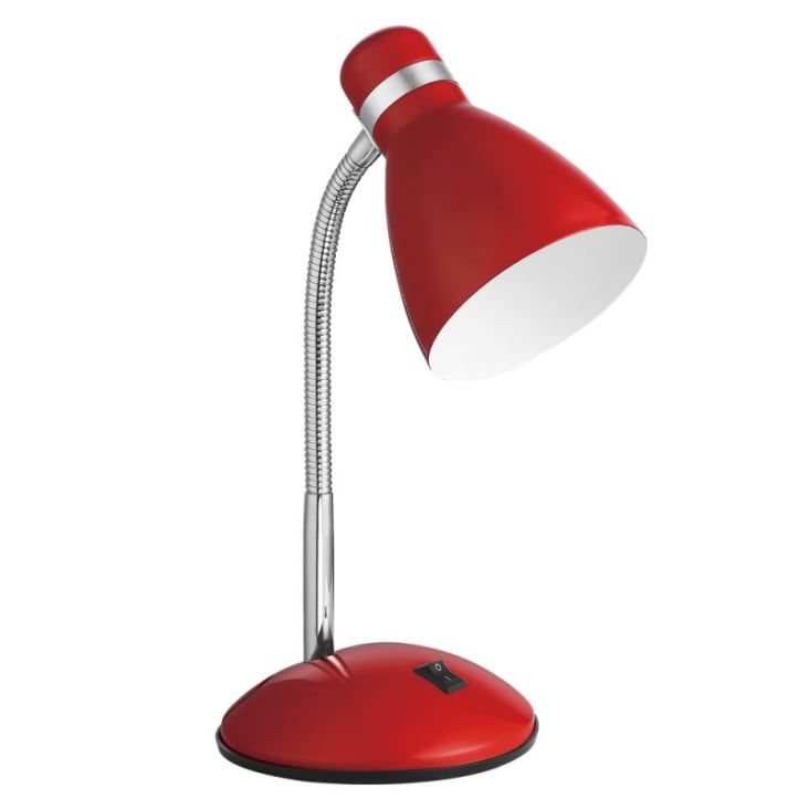 Lampe de bureau flexible métal rouge-Mimi