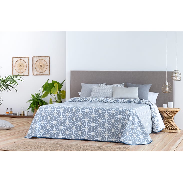 Edredón confort acolchado 200 gr jacquard azul cama 90 (190x265 cm) BICIS