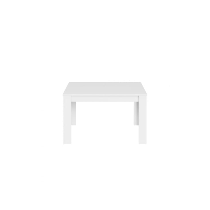 Mesa de comedor rectangular extensible 140/200 blanca Gassi