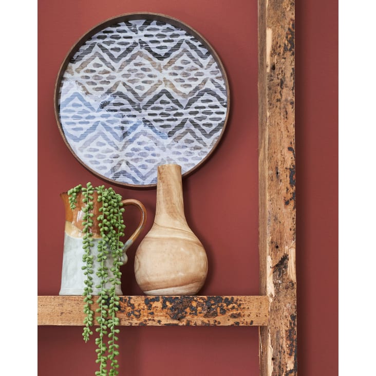 Mobiletto A 2 Vani Antine Scorrevoli In Legno Paulownia Naturale E Bianco Fadi 87432203