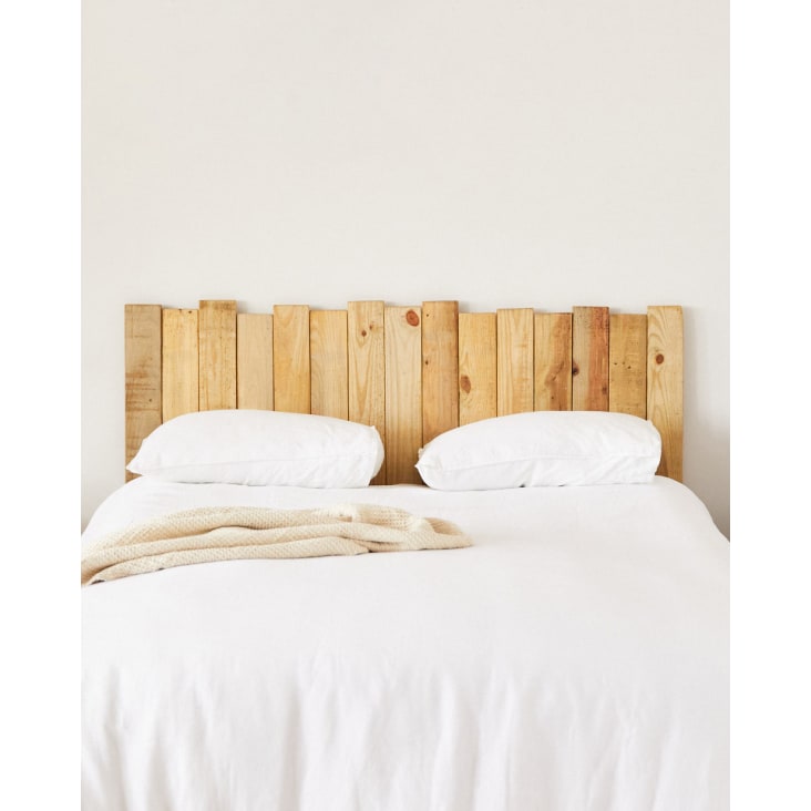 Testiera letto in legno marrone per letto da 135 cm Haydé