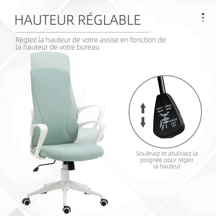 VINSETTO Chaise de bureau ergonomique fauteuil de bureau style