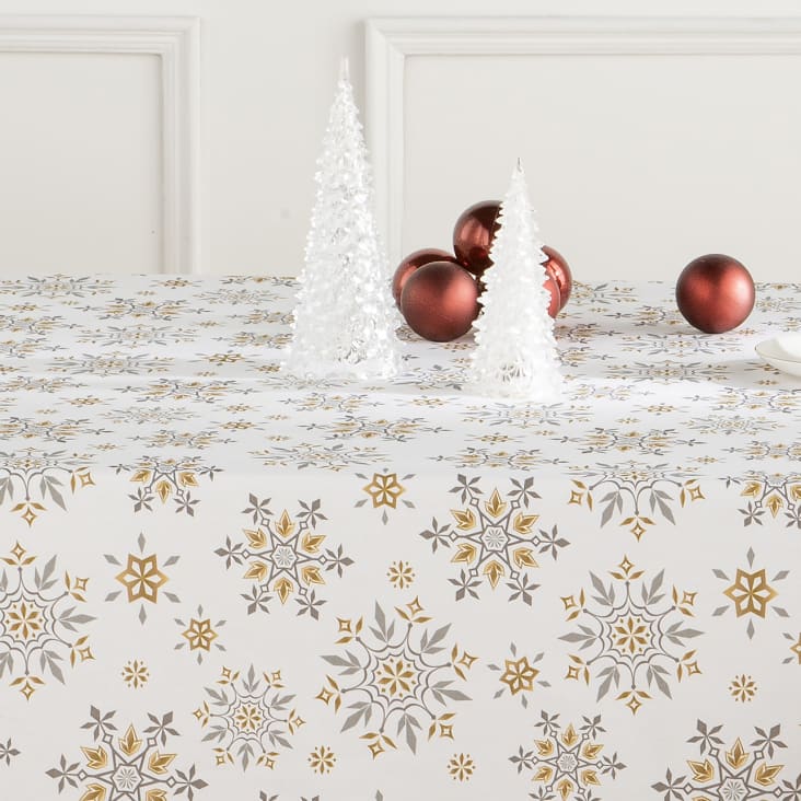 Tovaglia antimacchia tavola 140x140 per 4 posti natalizia decorazioni di  natale casa elegante quadrata idea regalo