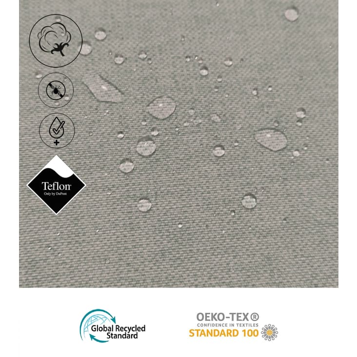 Mantel antimanchas 100% algodón estampado tables anthracite 140x240 cm-Window antracita cropped-4