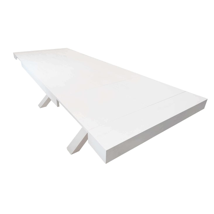 Tavolo da pranzo moderno allungabile 100x180/230/280 in legno bianco FABIAN