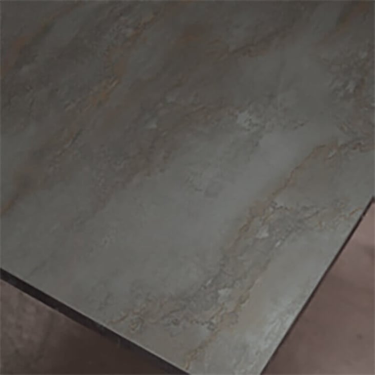 Tavolino per salotto rettangolare cm 55 x 90 x 45 h in metallo nero CLIO
