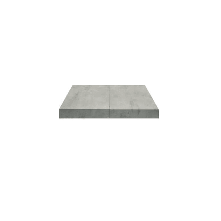 Tavolino trasformabile cm 80 x 120/220 x 30/77 h in metallo grigio MEDUSA