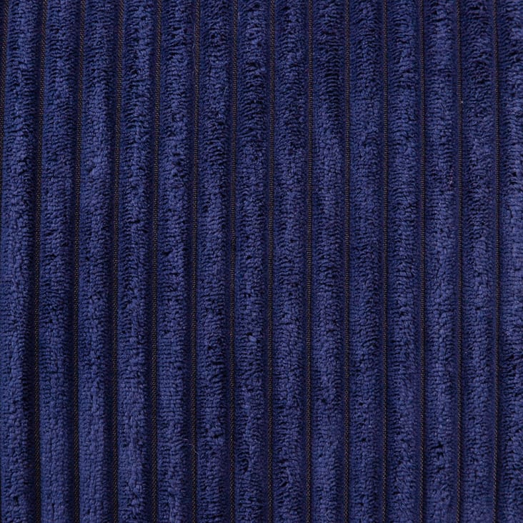 Pouf Icon velours côtelé bleu marine-Kingston cropped-4