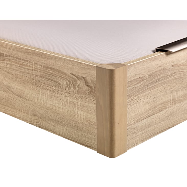 Canapé abatible de madera tapa única de color cerezo - DESIGN
