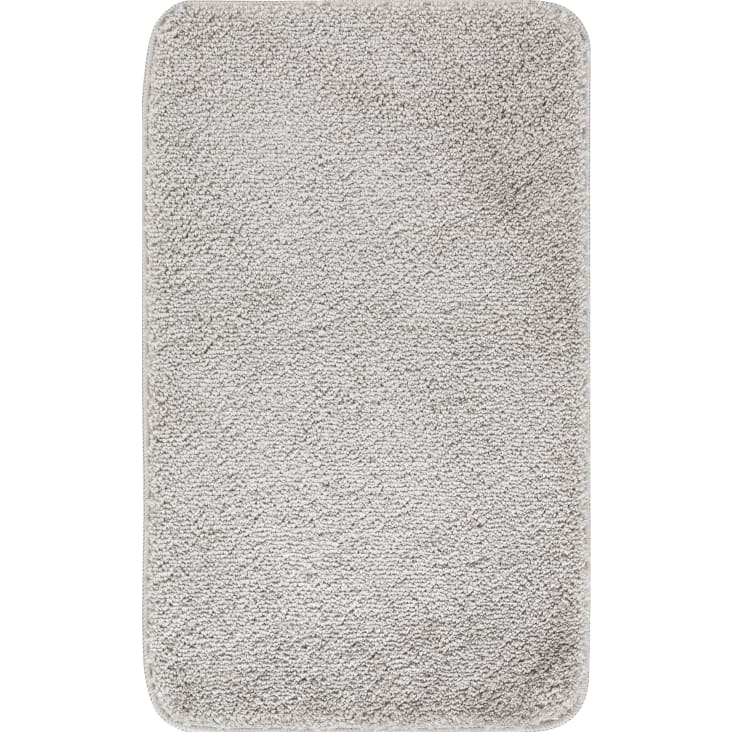 Alfombra de baño antideslizante lavable gris claro 80x50 June