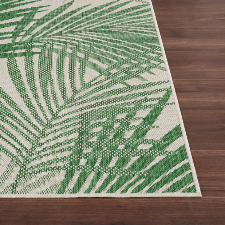 Tapis Extérieur/intérieur LENNIE 200x275cm - Ivoire/vert, Polypropylène, Oeko-Tex