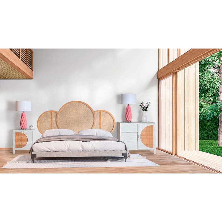 Mueble blanco cajones y puertas colores 90x40x80cm