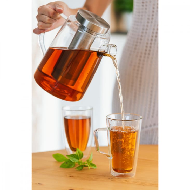 Infuseur à thé 1.5l verre transparent DIVA