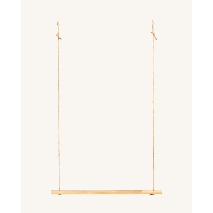 Lograr Temprano dar a entender Perchero colgante de madera y cuerda de yute de color beige 120 cm IZAL |  Maisons du Monde