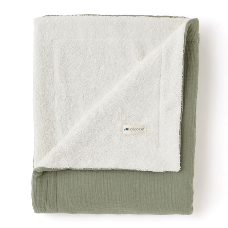 Serviette de toilette Vert Sauge Maisons du Monde