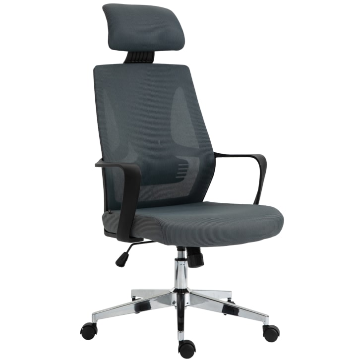 Chaise bureau ergonomique en toile, fauteuil, support lombaire