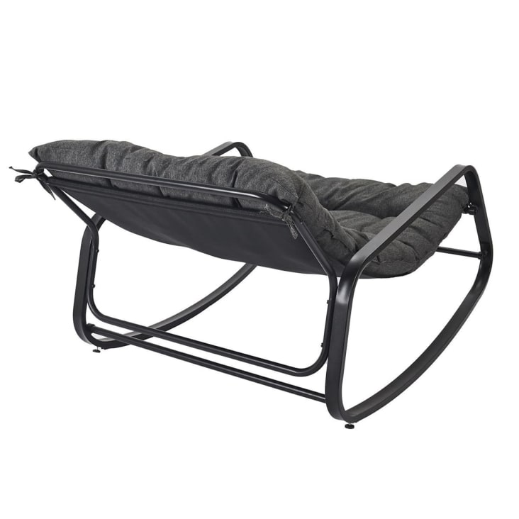 Coussins De Chaise à Bascule Sweet Home Collection - Velours Touffeté - Dos Antidérapant - Lot De 2 - Taupe