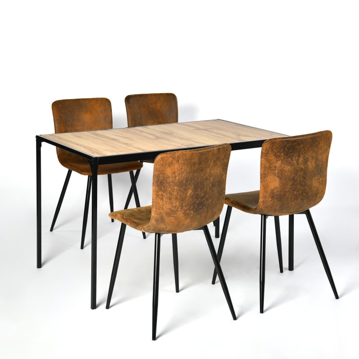 Kosmi 4er-Set Metallstühle Im Industriestil – Verzinkt, Stapelbar – Für Küche, Garten & Co.