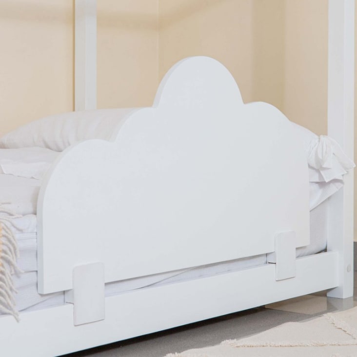 Proporcional Dibuja una imagen emoción Barrera cama aglomerado blanco Nube 45x87x3cm | Maisons du Monde