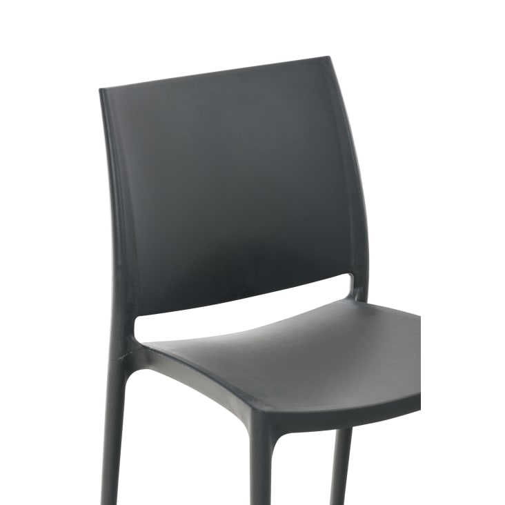 CLP Lot De 2 Chaises D'Extérieur Empilables Maya en Plastique I Chaise De Balcon Résistante Aux UV, Couleur:Bleu Clair