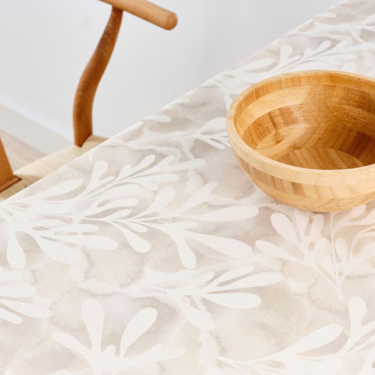Mantel resinado antimanchas 100% algodón beige 100x140 ROMANTIC, Maisons  du Monde en 2023