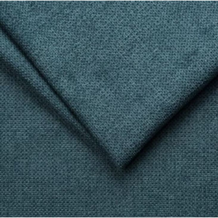 Canapé d'angle convertible en tissu 4 places bleu paon-Nova cropped-8