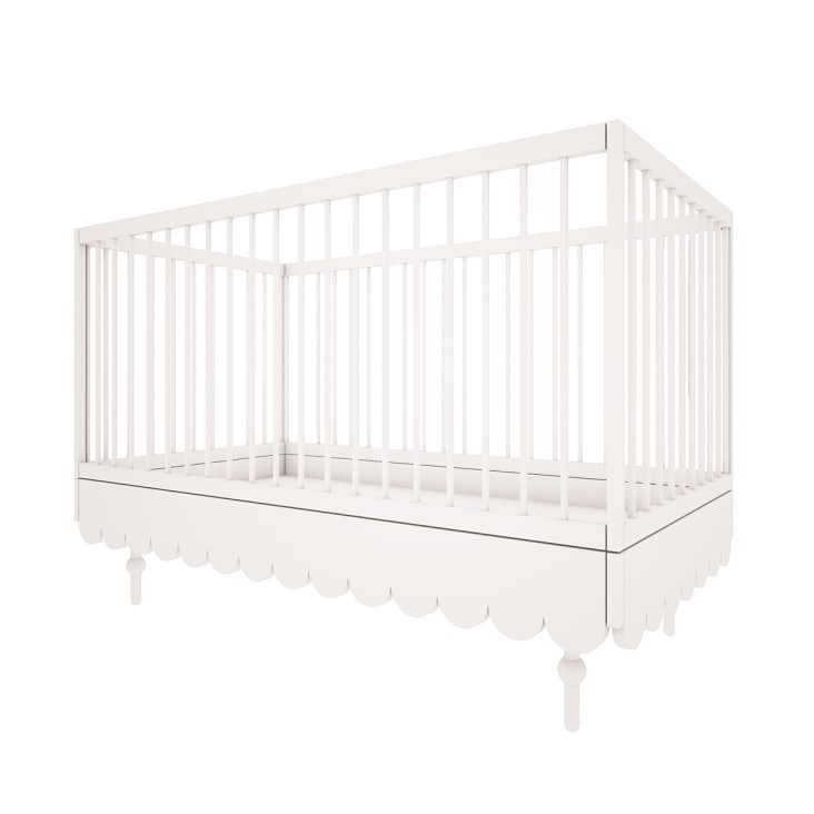 Chambre bébé : Trio - lit évolutif 70x140 commode armoire blanc-TRIO - BABUSHKA cropped-3