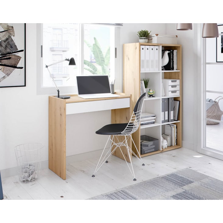 PIPIPOXER Scrivania Pieghevole 80x45x75cm, Tavolo da Scrivania con Supporto per Schermo, Scrivania per Computer Scrivania da Ufficio per Studenti e Lavoratori, Tavolo da Scrivania Pieghevole, Nero