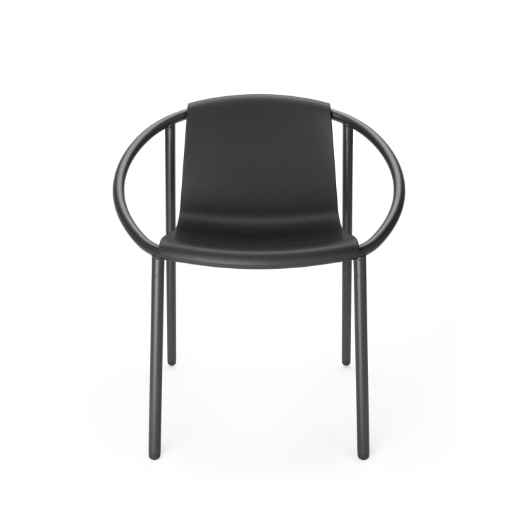 Chaise noire avec accoudoirs-Ringo cropped-3