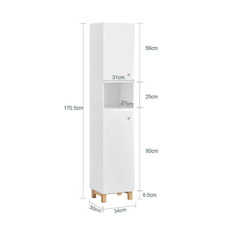 COLUMNA 2+2PUERTAS/1 CAJON - Mueble de baño modular - Demeyere