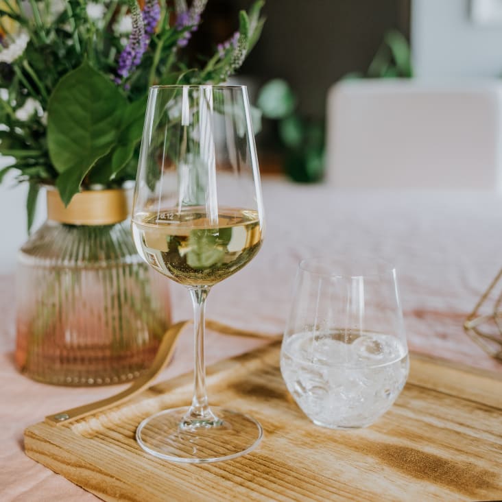 Verre à vin Blanc: le lot de 6 verres en polycarbonate