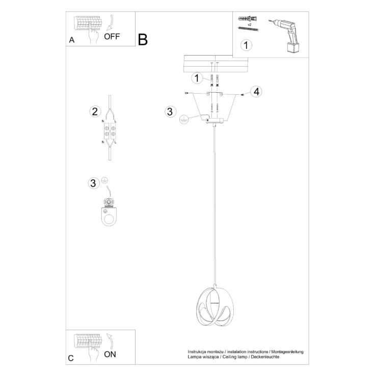 Lampada Sospesa da Salotto - Demì